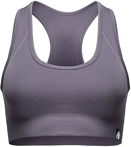 Gorilla Wear Yava Seamless Sport BH, grau, XS-S