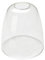 Yosoan Abat-jour de style industriel en verre pour suspension ou applique murale Transparent en forme de cloche avec fente plate