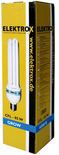 Weedness ESL Pflanzenlampe 250 Watt Energiesparlampe Wuchsphase – E40 Fassung 6400K Grow Anbau Indoor Lampe Birne