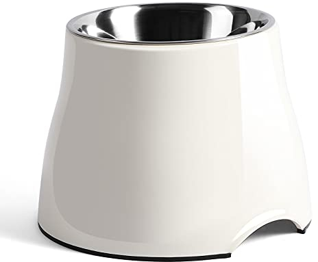 yoken Elevated Dog Bowls,[Prevention of Vertebrae Disease][Super Non-Slip]Dog Bowl with Stainless Steel Bowl,High Capacity Dog Food Bowls,Colorful Raised Dog Bowls for Medium Dogs