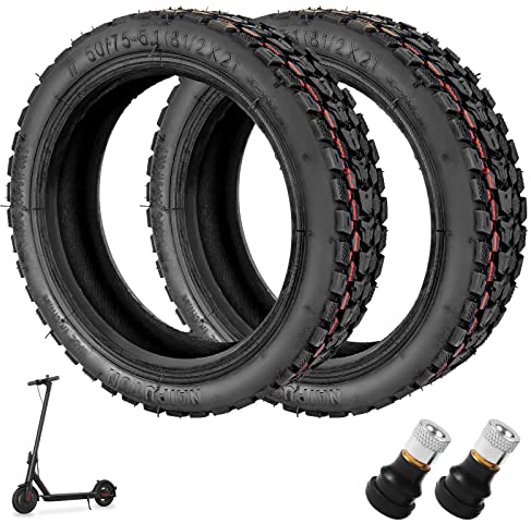 Prodrocam 8,5 Zoll Offroad Reifen 50/75-6.1 Rutschfeste Dicke Reifen für Xiaomi M365 1s/M365 Pro/M365 Pro2 Elektroroller 8 1/2 * 2 Ersatzräder mit Ventil für Scooter (2 Stück)