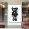 Kaws Drip - Luxe Leinwand Wandbild - 75 x 100 cm - Kanwall - Malerei Wanddeko - Kunstwerke