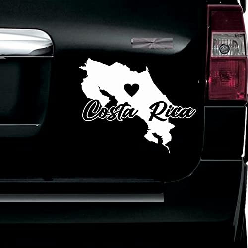 myrockshirt Costa Rica Aufkleber ca. 15cm Umriss Karte Maps Land Land Farbe wählbar ohne Hintergrund Sticker Autoaufkleber