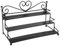 barenx 3 Tiers Metal Nail Polish Display Wall Rack Organizer Holds 24 Bottles White - Black