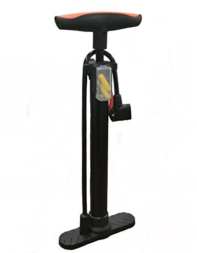 Letton Bike Floor Pump Ergonomic 160PSI/11Bar Lightweight Bicycle Floor Pump Fit Presta & Schrader Valves with Multifunction Ball Needle for All Bike