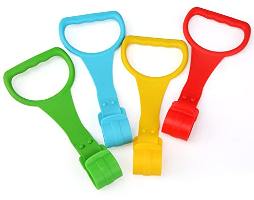 JoyPlus Ringe für Kinderbetten, 4 Stück Baby Hand Ringe Griff Abnehmbarer Handringe für Kleinkinder Bei Stehübungen in der Wiege zu Unterstützen, Kinderbett Befestigungsringe Baby, Größe Groß