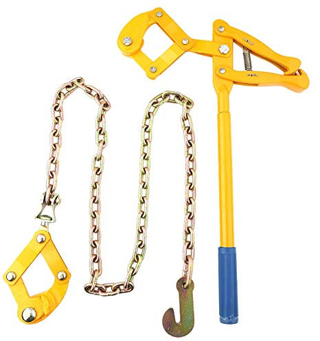 Ejoyous Chain Strainer, Turnbuckle Wire Strainers for Fencing, Fence Chain Puller Stretcher Tensioner Fencing Repair Wire Pulling Tool with 1.2m Chain, for Garden Farm Pasture