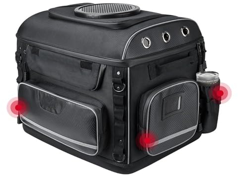 FACSER Motorradtasche Motorrad Haustier Tasche Haustier Hund Träger Mit Beifahrersitz Gepäckträger Für MT07 Für MT09 R1 Motorradgepäck