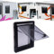 450x500mm Wohnmobil Ausstellfenster mit Fliegengitter,RV Top Klappfenster, Externes Push-Fenster,Camper Seitenfenster