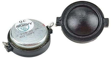 Tweeter de neodimio de 1 Pulgada, película de Seda, Altavoz Transparente Suave, Altavoz de Agudos Multimedia para Coche, 8ohm, 20W, 2 uds.