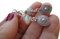 ๑ஐ• KLEINE ETHNO MANDALA AMAZONIT STEIN •ஐ๑ handgefertigte Ohrringe - einmaliges Geschenk - blauer Stein
