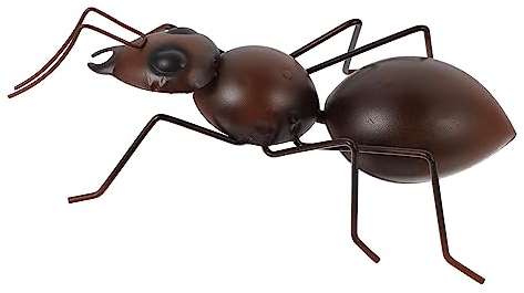 BESPORTBLE 2 STK Metall-Eisen-Ameise Mini-Figur Balkon-Ameisen-Ornament ameisenfallen für innen Tier Balkondekoration Ameisen Dekor Schmiedeeisen Kunsthandwerk Märchengarten Statue 3D Rasen