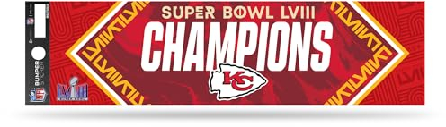 Rico Industries NFL Football Kansas City Chiefs 2024 Super Bowl Champions Wanddekoration