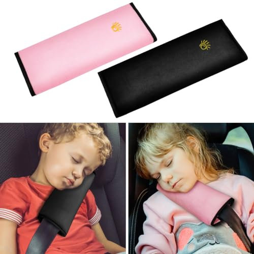 URAQT Gurtpolster Auto, 2 Stück Premium Auto Sicherheitsgurt für Kinder und Erwachsene, Schulterpolster Gürtelkissen, Schutzkissen Polsterung für Sitzgurt im Auto für mehr Komfort auf der Reise