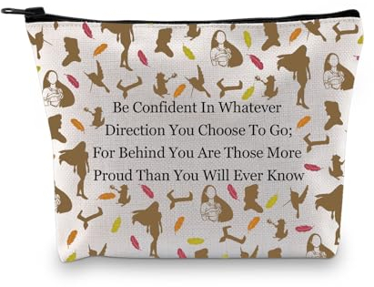 JYTAPP Indische Pocahontas Kosmetiktasche für Mädchen, Prinzessin, Make-up, Märchen, Prinzessin, Geschenk für Mädchen, Prinzessin, Make-up-Tasche mit Reißverschluss, Beige, onesize, modisch