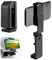WIGUROE Travel Airplane Foldable Phone Holder, Plastic 360° Rotating Desk Clamp, Black Adjustable Phone Stand Suitable for Airplanes, High-Speed Rails, Desktops, Suitcases, Kitchens