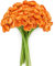 Alecono Ranunculus Künstliche Blumen, Orange Faux Ranunculus Blumen für DIY Hochzeitssträuße, Mini Künstliche Ranunkeln Blumen für Home Tischdekorationen