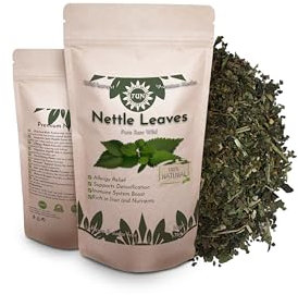 Premium Nettle Tea Loose Leaf – 100% Pure Nettle Leaves – Supports Detox, Immune Health, and Wellness – Nutrient-Rich Stinging Nettle Tea – Ideal for Teas, Infusions, and Culinary Uses