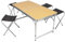 Crivit Campingmöbel-Set, zusammenklappbar, Campingtisch, mit 4 Hockern, faltbar