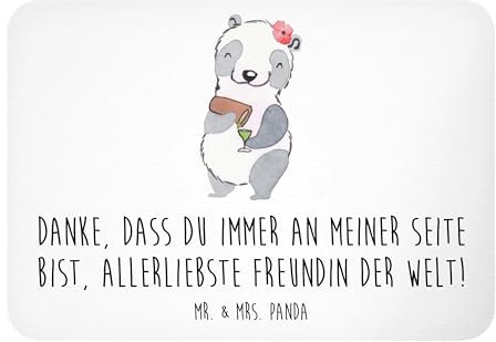 Mr. & Mrs. Panda Magnet Beste Freundin - Geschenk, Botschaft der Freundschaft, Danke, Deko, tiefste Bedeutung, Herz, Wertschätzung, Geschenke, Pinnwand, allerliebste, Notizhalter, Anerkennung, Fridge