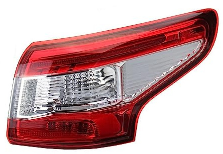 YHAINI Rückleuchten Für Nissan Für Qashqai 2014 2015 2016 Links/rechts äußere hintere Rücklichtlampe Bremslicht Rücklicht Für mit Kabelbaum keine Glühbirnen(Right outside)
