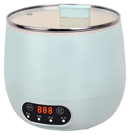 Piccola pentola per Riso 1.6L pentola elettrica per Riso per 2, Completamente Automatica con pentola Antiaderente Rimovibile per Riso, Viaggio Portatile con Funzione di Mantenimento in Caldo