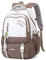 Amythe Rucksack Teenager, 36L Schulrucksack für Mädchen 3. - 9. klasse, Großer Stilvolle Tagesrucksack passt 16-Zoll-Laptop für Mädchen Damen, Lässig Schulranzen, Geeignet für Trolley, Braun