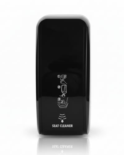 Blanc HYGIENIC Cosmos Sensor-WC-Sitzreinigerspender Schwarz | Sensor-WC-Sitzreiniger Schwarz, 3 Dosierstufen, bis zu 1.000 Anwendungen je 1-L-Kartusche; ohne Füllmittel/Batterien
