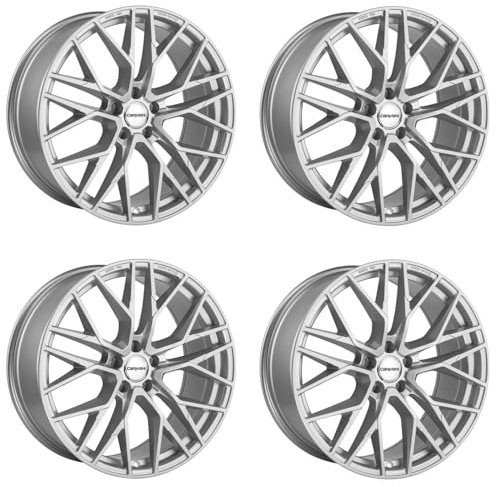 4x Carmani Felgen 20 Ludwig 7.5x17 ET30 5x112 white silver kompatibel mit Mercedes B-Klasse C-Coupé C-Klasse CL CLC-Klasse CLK E-Klasse