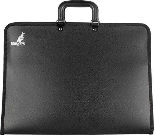 Zeichenmappe Kangaro A3 schwarz mit griff