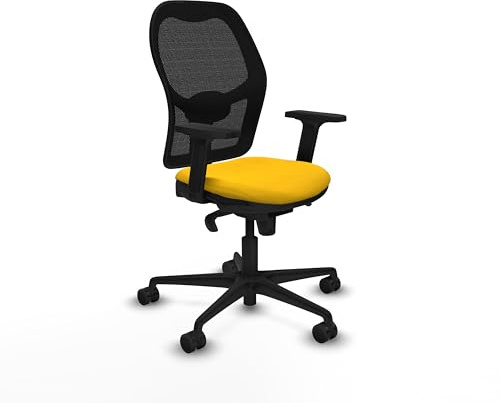 Piqueras y Crespo Schreibtischstühle für Büro mit fester Rückenlehne, 1D-Lendenwirbelstütze, 2D-Arme, Synchronmechanik in 5 Positionen, Verwendung von 8 Stunden, Maximalgewicht 120 kg, attraktive