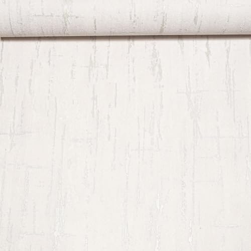 SOPHIE LAURENCE Plain Pale Grey Wallpaper Silver Metallic Shimmer Textured Feature Wall Bedroom