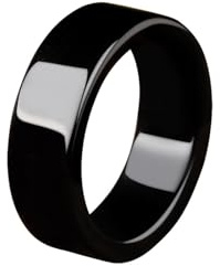 Quadratische schwarze natürliche Jade-Ringe für Damen und Herren, Ewigkeitsring, Jadeit, Bandring, Schmuck, Einheitsgröße, Achat