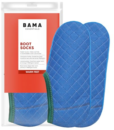 Bama Boot Socks – Calze Termiche con Fodera in Pile per Uomo e Donna | Calore a Due Strati | Traspiranti e Assorbenti per Stivali in Gomma e da Lavoro | EUR 36/37-46/47