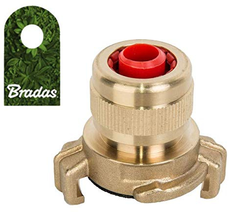 Bradas Schnellkupplung Übergangsschlauchstück Schlauchkupplung GEKA 1/2 - 5/8 Klauenkupplung BR-GK12 4658
