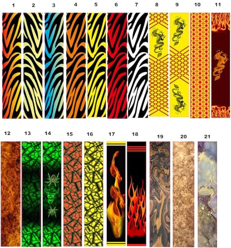 Siebert Pfeilcresting Arrow Wraps Spinnen Pfeile Bogensport Spinnenmuster (Muster mit 2 Spinnen) # 14