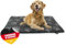 HS-Hundebett® Hundedecke XL (95x135 cm) – rutschfest und gemütlich Dank 3 cm Füllung – Perfekt fürs Sofa, Auto & Hundebox – Pfote Anthrazit, Made in DE