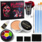 Effetti Speciali Di Halloween Makeup Set, Afflano Cera Per Naso e Cicatrici+Sangue Coagulato+ Sponge+Spatola+Olio+ Pittura Del Viso, Festival Palcoscenico Teatrale Ferita Cicatrice Modellante -12 Kit