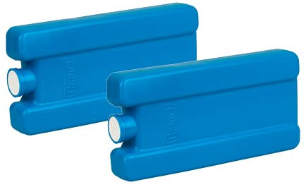 BranQ - Home essential Kühleinlage 250 ml für Touristenkühlschränke für Lunch, Kühltasche und Kühlbox, Kuchenbehälter, 2 Stücke, aus hochwertigem BPA-frei, Blau, 165 x 80 x 25 mm, Kunststoff PP