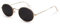 Dollger Occhiali da sole ovali retrò da donna Occhiali da sole vintage con montatura in metallo Occhiali da sole unisex antiriflesso Oro