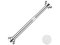 Edelstahl-Gardinenstange mit Federspannung, 30 cm bis 50 cm, verstellbar, klein, kurz, erweiterbar, federbelastet, für Kleiderschränke, Fensterschränke, Schränke (ohne Bohren, keine Schrauben)