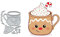 Weihnachts-Lebkuchen-Teetasse, Metall-Stanzformen, Merry Christmas, Hirsch, Elch, Stanzschablonen, DIY, Scrapbooking, dekorative Prägepapier, Scrapbooking, Kartenherstellung