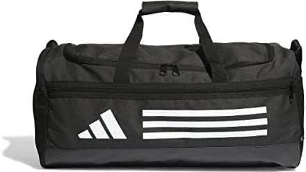 adidas Unisex Essentials Training Duffel Bag, Black/White, S