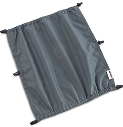 Croozer Unisex – Erwachsene Sun Cover Double Graphite Blue Parasol, Rot, Einheitsgröße für alle