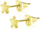 Artskin Nickel frei hypoallergen Titanium Stern Ohrstecker für empfindliche Haut zierliche flache Ohrringe für Teenager Mädchen Frauen kleine minimalistische einfache Schmuck