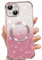 Phoona Cover Magnetica per iPhone 13, Glitter Custodia Compatibile con MagSafe, Anti Graffi, Non Ingiallente, Protezione Completa Case iPhone 13, con 2 Vetro Temperato, Rosa