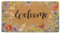 Hello Spring Floral Welcome Doormat - Non Slip Flower Natural Coir Rubber Entrance Door Mat 17 x 29