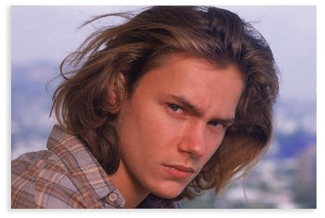 OWNPET Leinwandposter Actor River Phoenix, Wandkunst, Dekordruck, Bild, Gemälde für Wohnzimmer, Schlafzimmer, Dekoration, ungerahmt, 20 x 30 cm