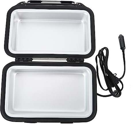 MAGICLULU Réchaud De Camping Électrique Portable 180 W En Acier Inoxydable Boîte À Lunch Chauffante Pour Voiture Extérieur Et Usage Domestique