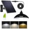 intelamp Lámpara colgante solar, lámpara solar para exterior colgante con mando a distancia, luces solares colgantes, IP65 impermeable, para jardín, terraza, balcón, cenador